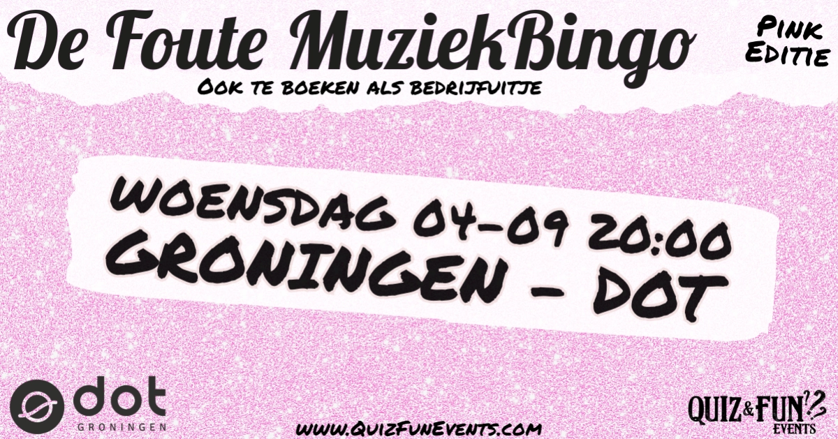 FOUTE MUZIEK BINGO